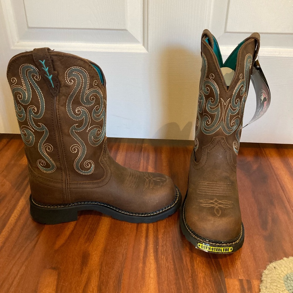 NEW Cavenders Steel Toe Cowboy Boots
